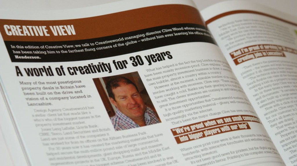Lancashire Business View feature with Clive Wood